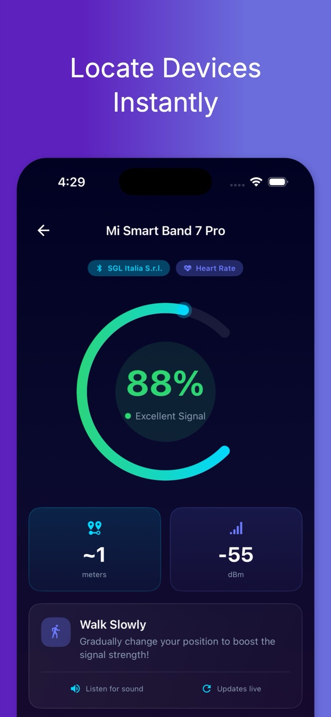 Locate devices instantly